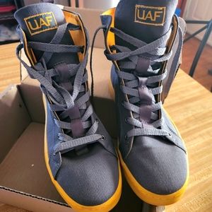 UAF Canvas sneakers size 11 gray and yellow